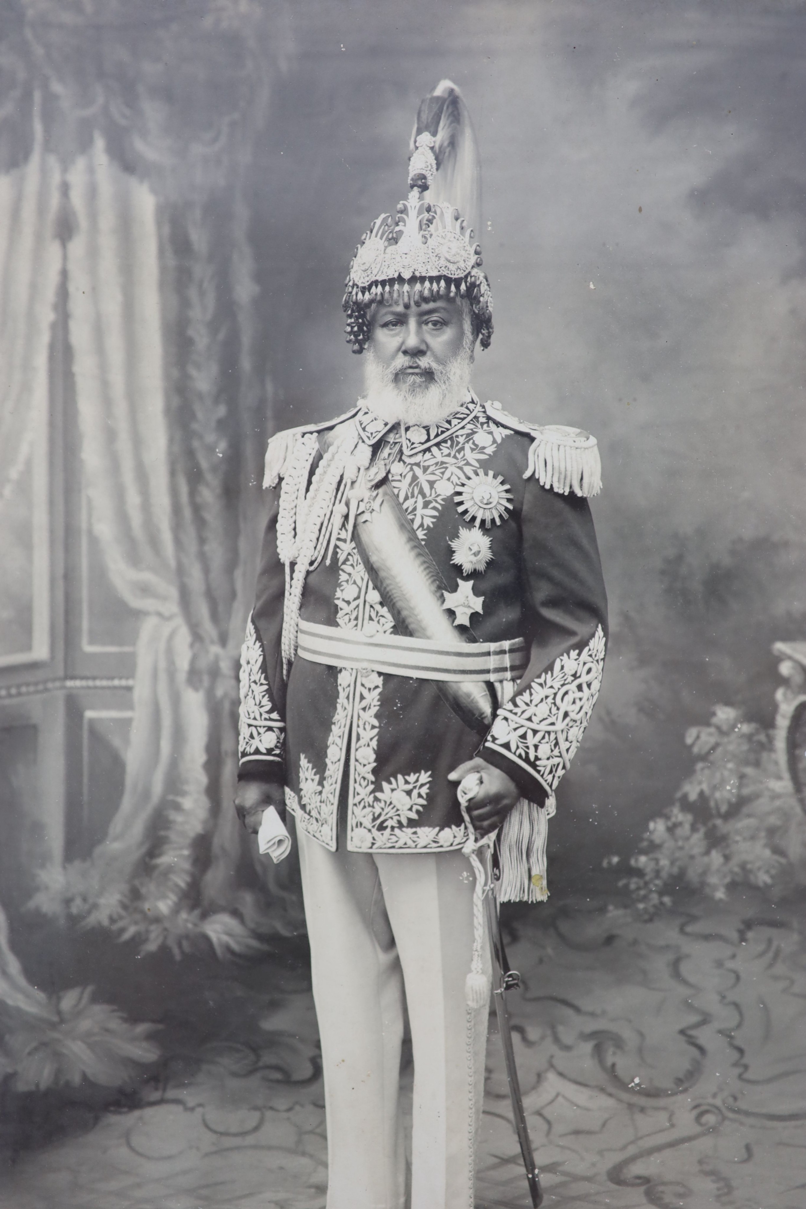 A photograph of a South Asian nobleman, early 20th century, 29 x 24cm.